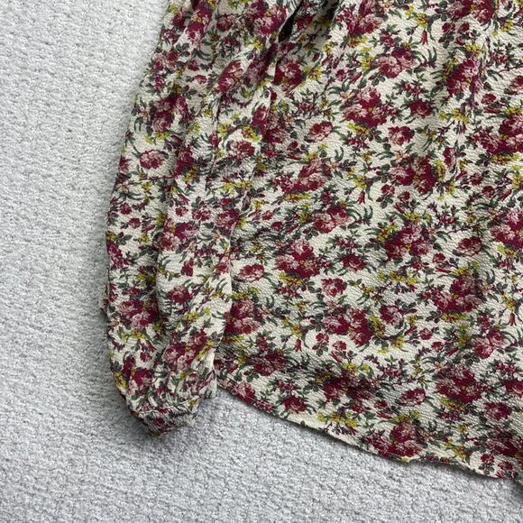 Tamara H. Long sleeve Blouse Wom L Floral Peasanty AOP Cottagecore Boho - Picture 11 of 13